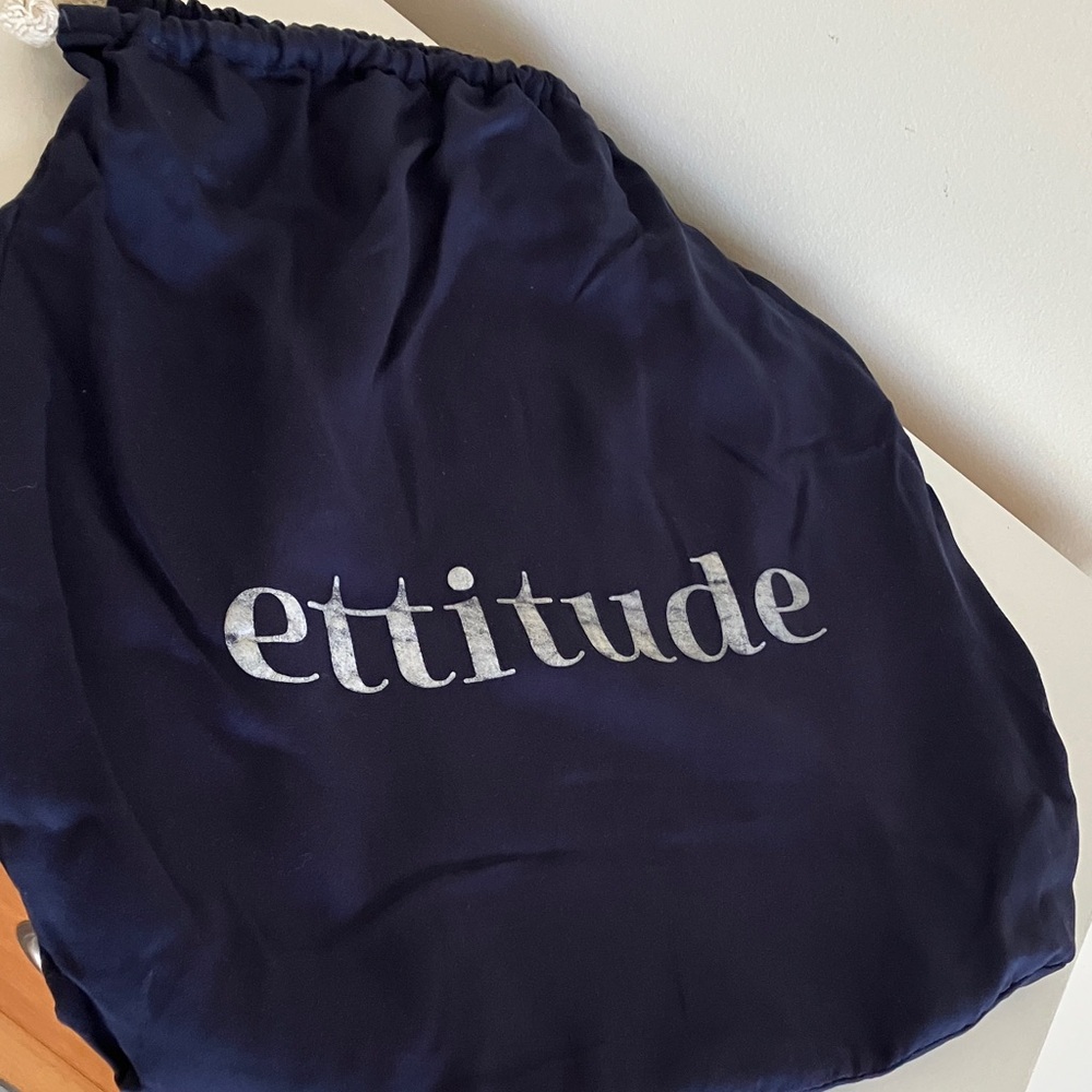 Ettitude Blue Nights Twin Duvet Cover & Drawstring Bag